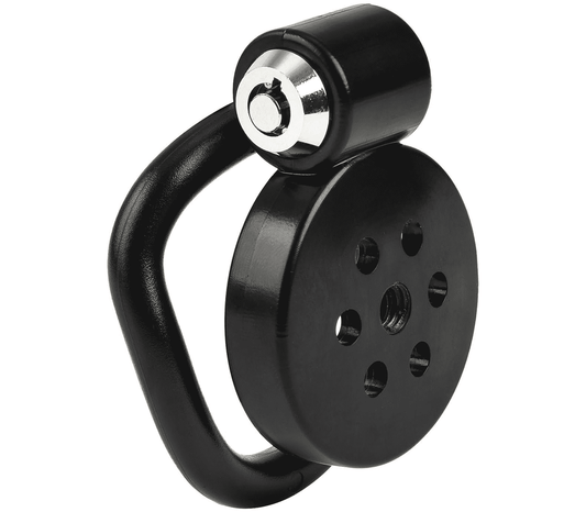 Love In Leather Flat Male Chastity Device Black - Male Chastity