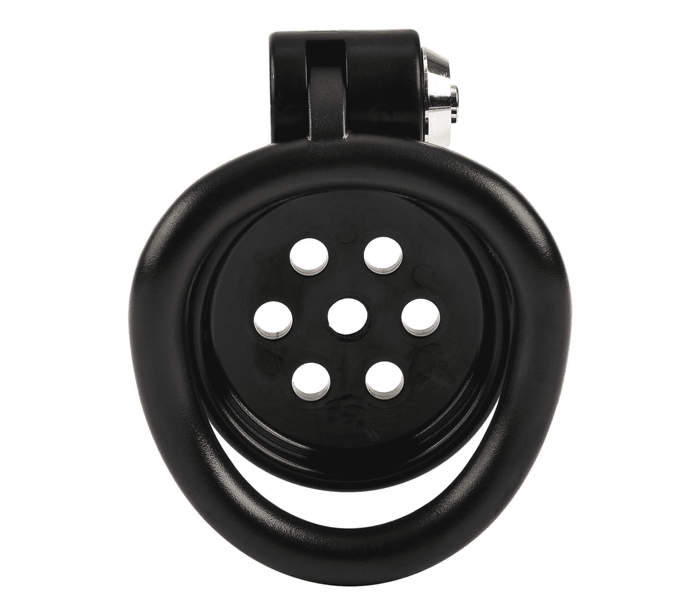 Love In Leather Flat Male Chastity Device Black - - Male Chastity