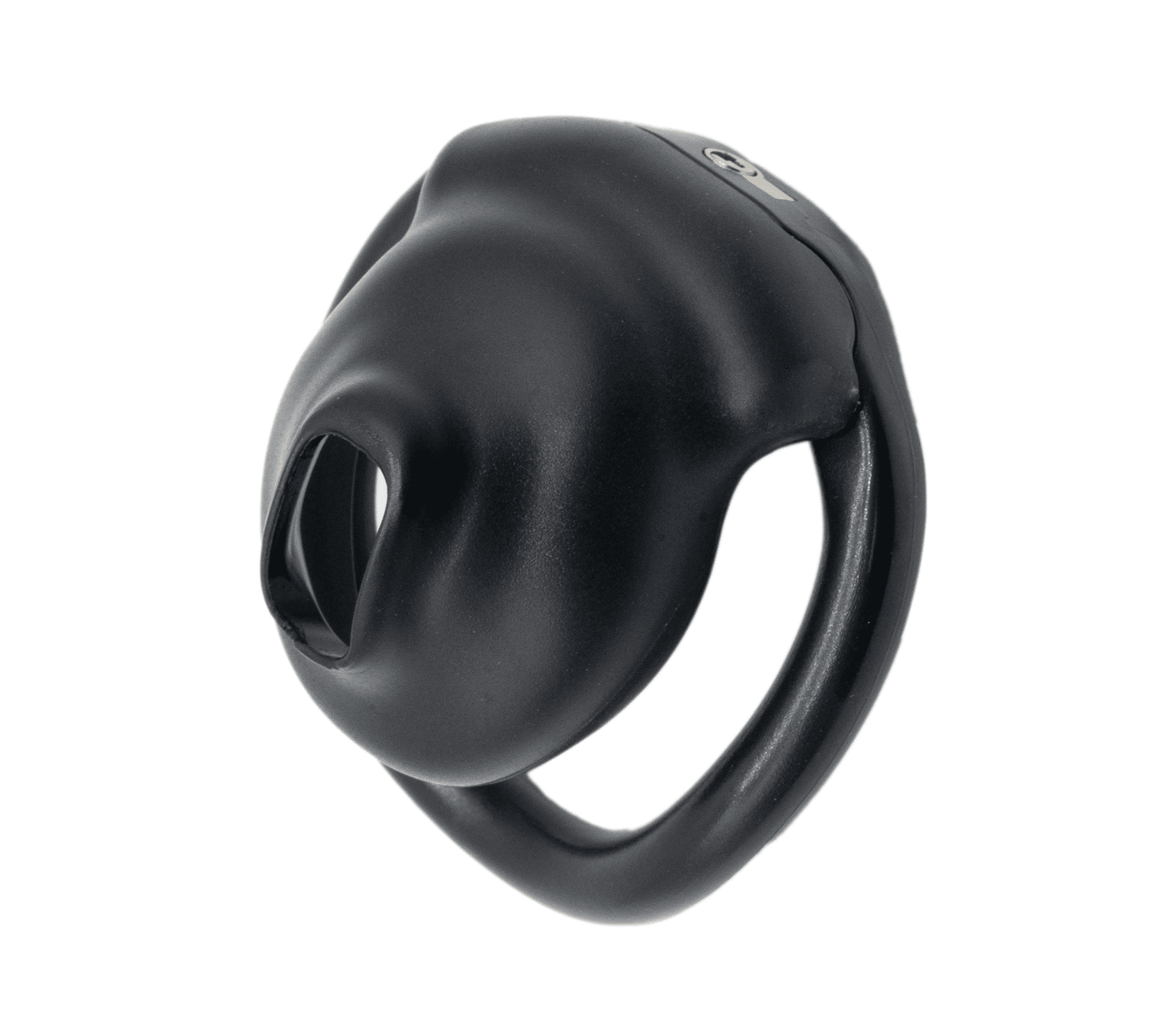 Love In Leather Micro Cock Cage with Urethral Opening - - Male Chastity