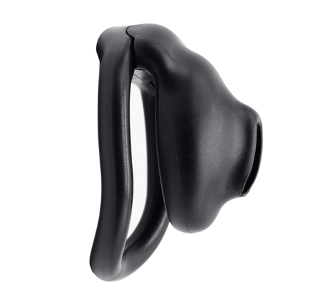 Love In Leather Micro Cock Cage with Urethral Opening - Male Chastity