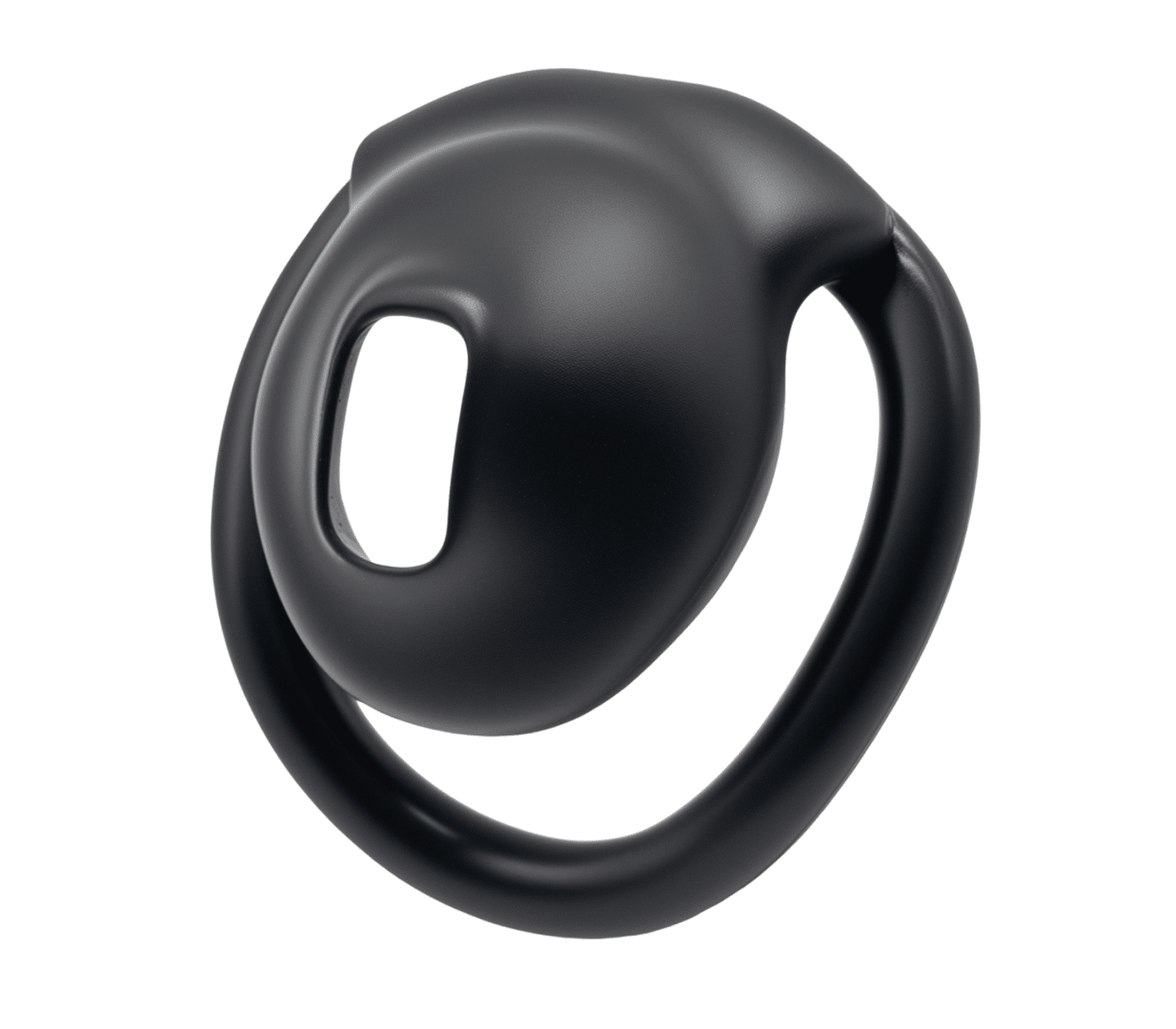 Love In Leather Micro Cock Cage with Urethral Opening - Black - Male Chastity