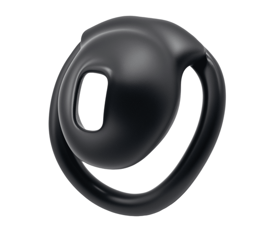 Love In Leather Micro Cock Cage with Urethral Opening - Male Chastity