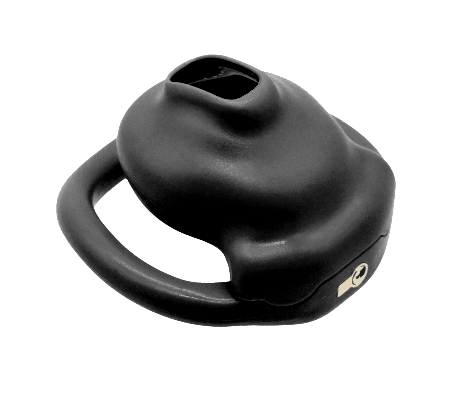 Love In Leather Micro Cock Cage with Urethral Opening - - Male Chastity