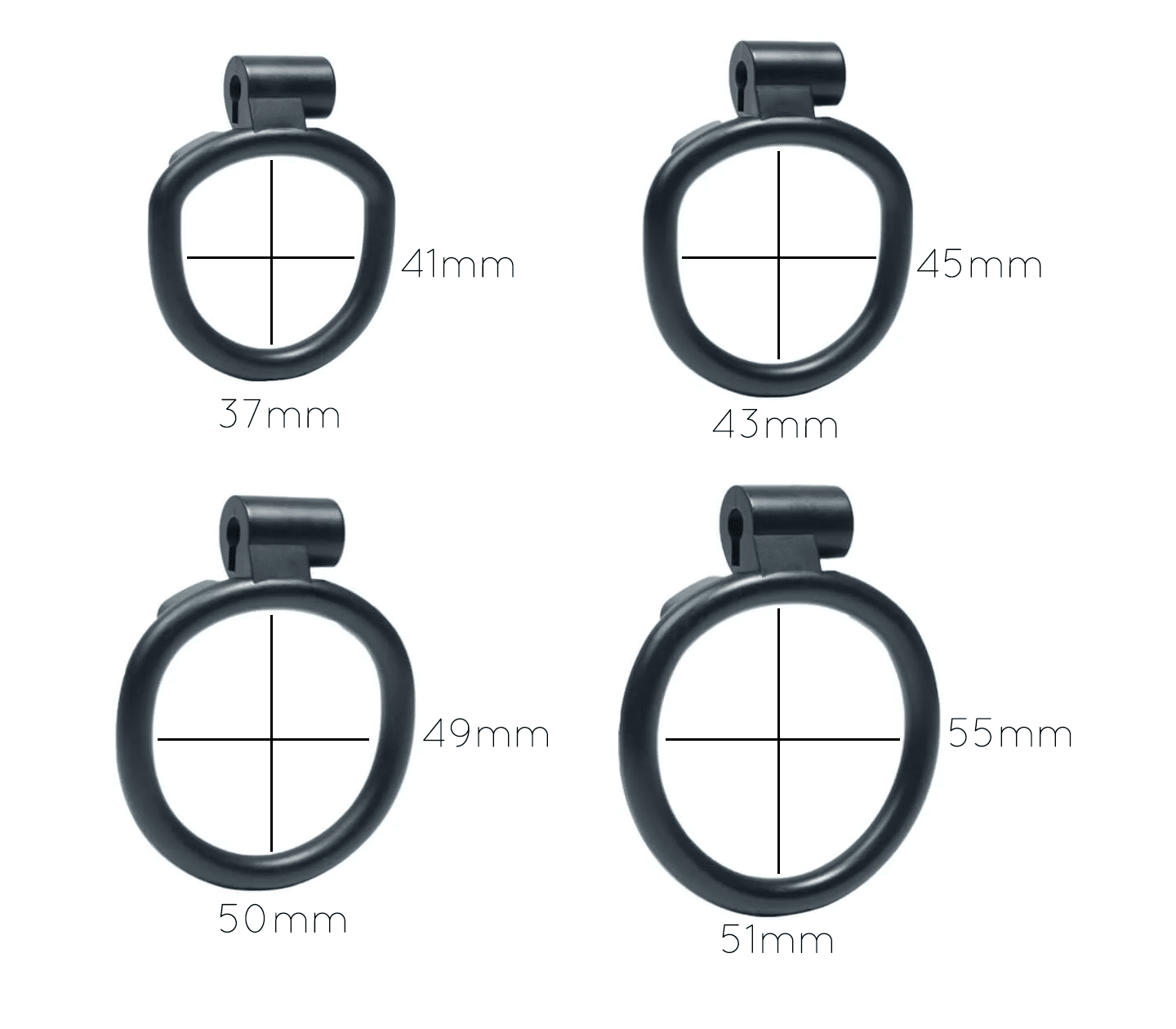 Love In Leather Micro Cock Cage 4 Interchangeable Rings - - Male Chastity