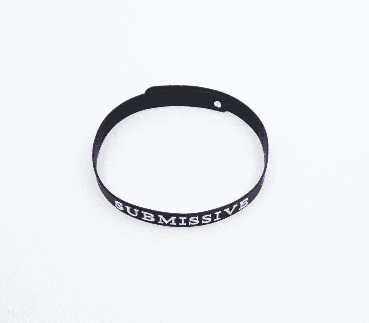 Love In Leather Silicone SUBMISSIVE BDSM Collar - - Collars and Leads