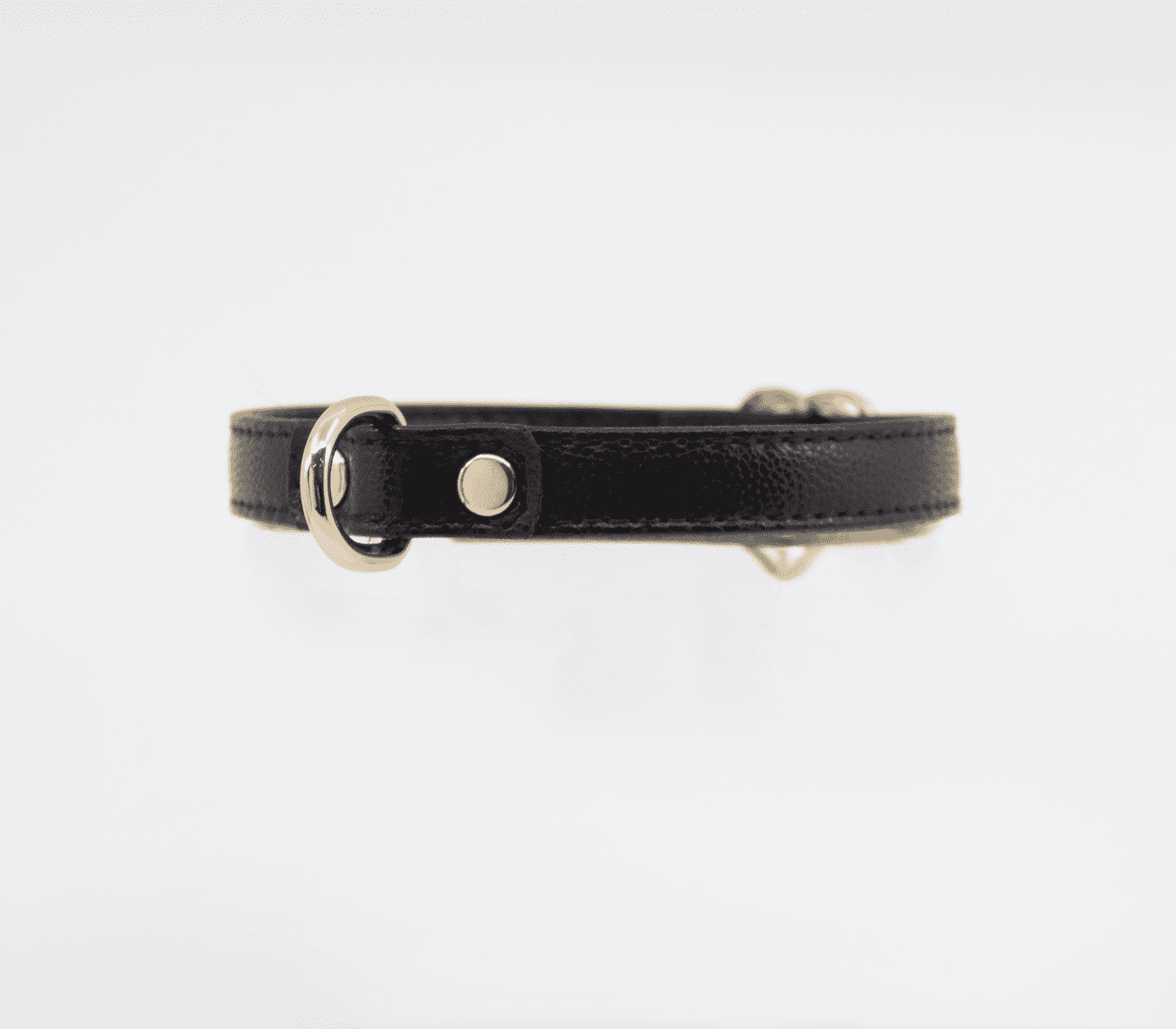 Love In Leather Heart Buckle Bondage Leather Collar - Default Title - Collars and Leads