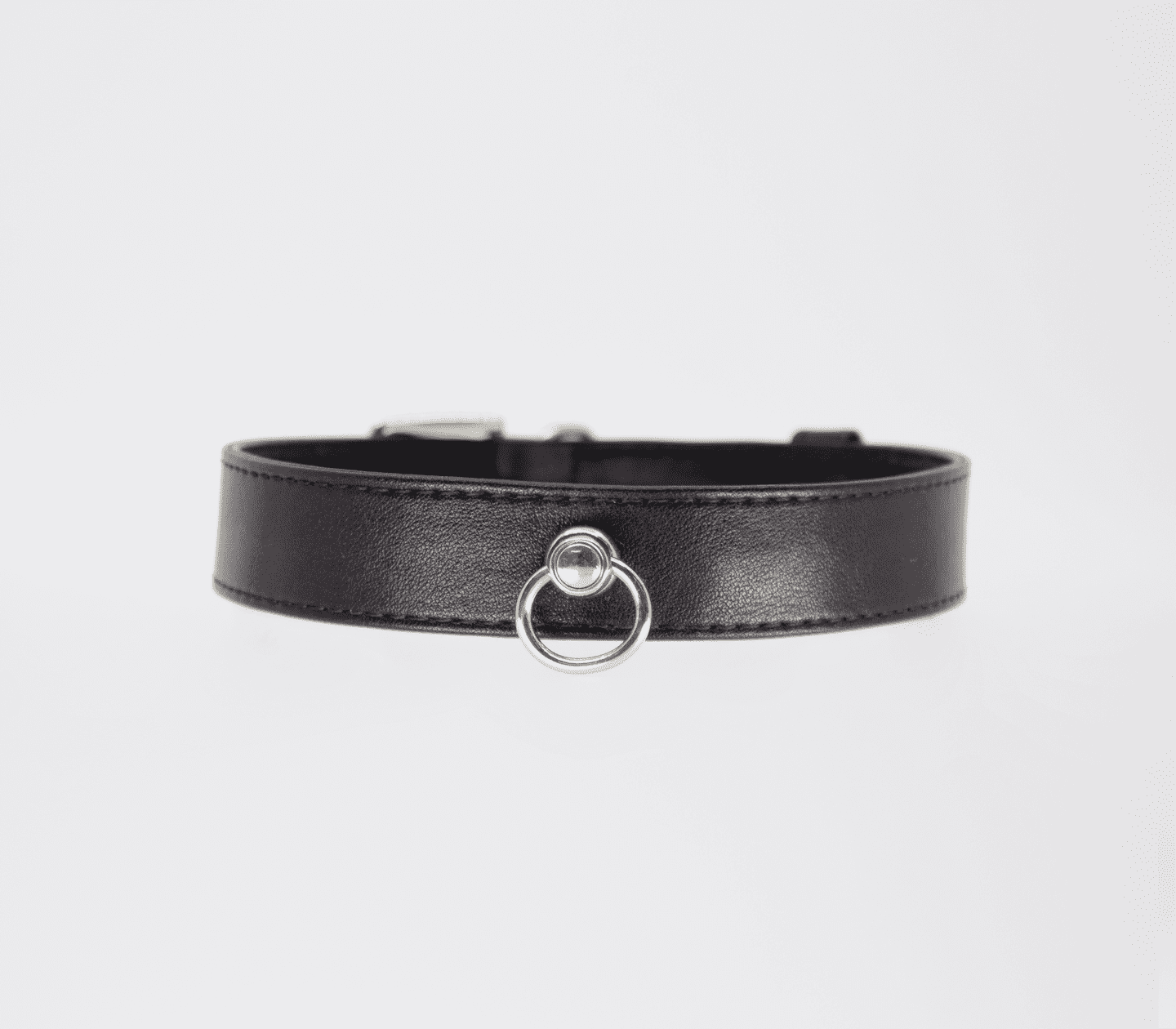 Love In Leather Tipped Bondage Collar & Lead Set - - Collars and Leads