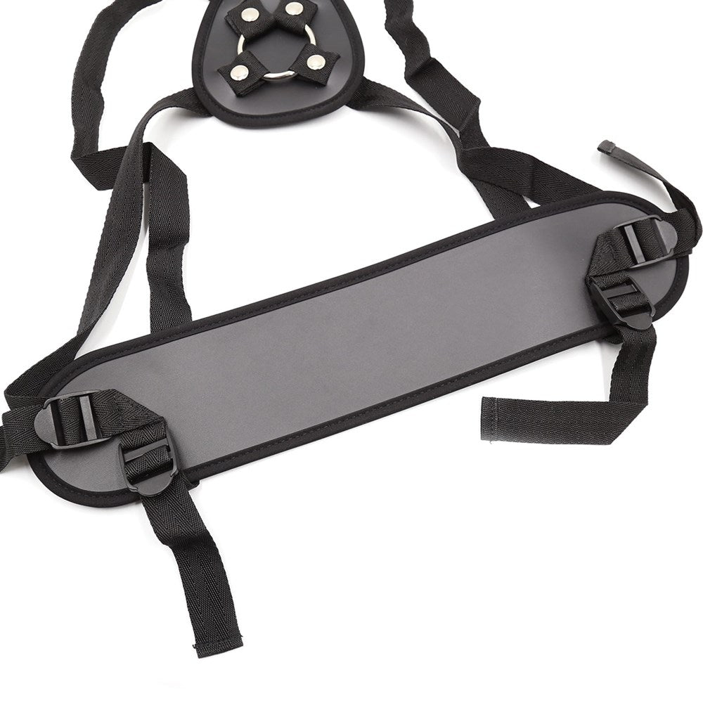 Love In Leather Adjustable Strap On With Back Support - - Strap On Sextoys