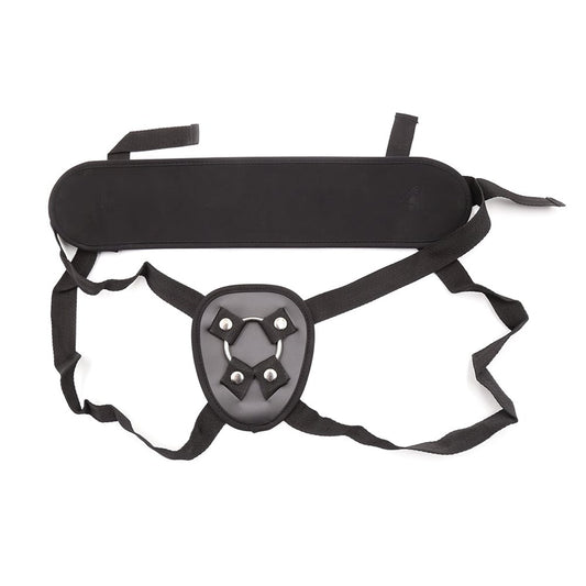 Love In Leather Adjustable Strap On With Back Support - Strap On Sextoys