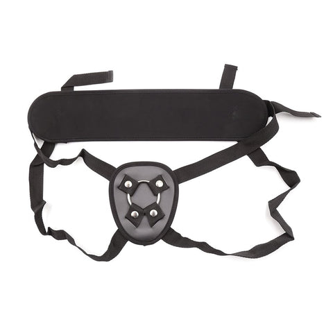 Love In Leather Adjustable Strap On With Back Support - Strap On Sextoys