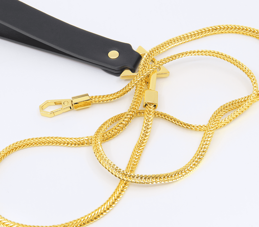 Love In Leather Fetish Play Snake Chain Lead - Collars and Leads