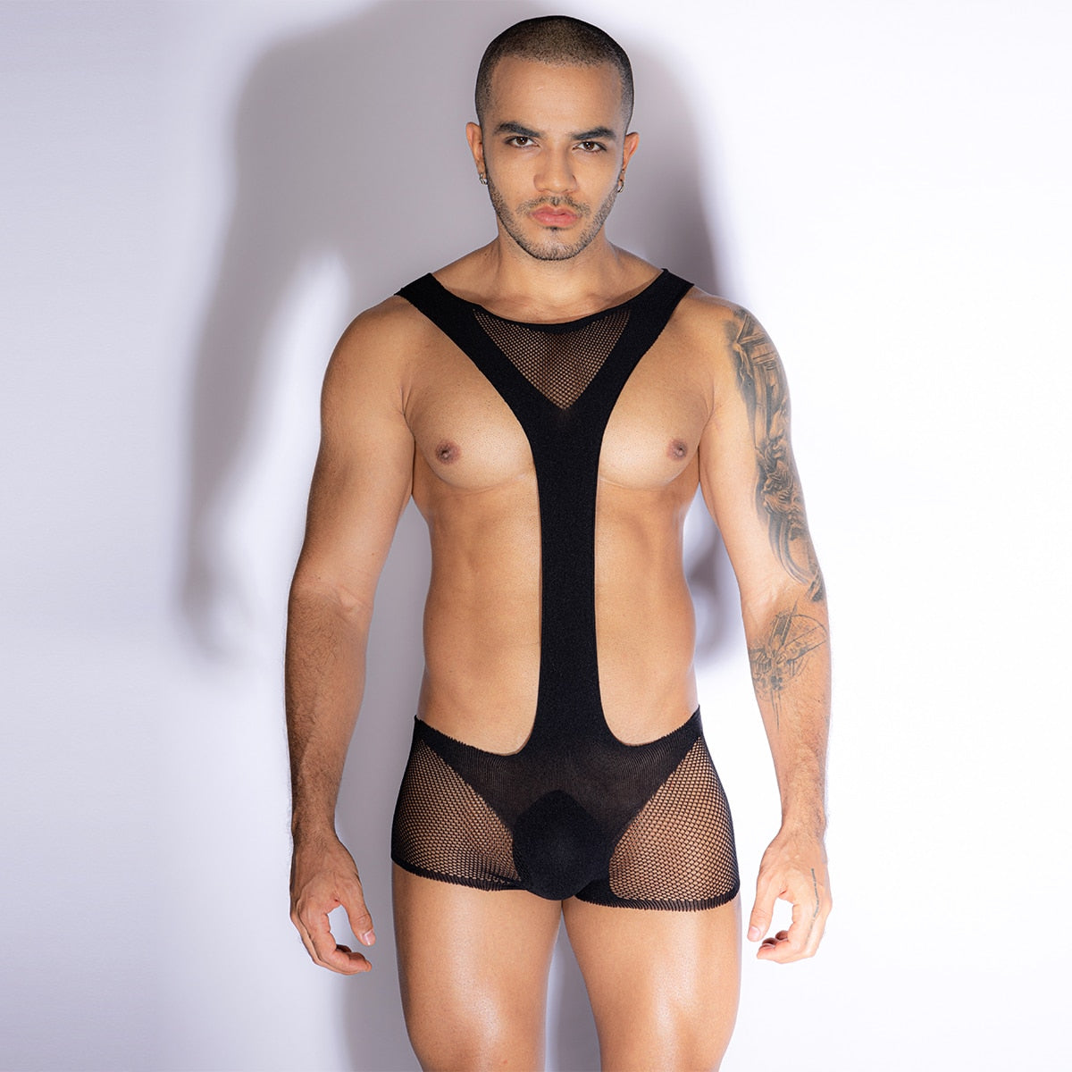 Love In Leather Sexy Mens Body Stockings - - Mens Briefs And Boxers