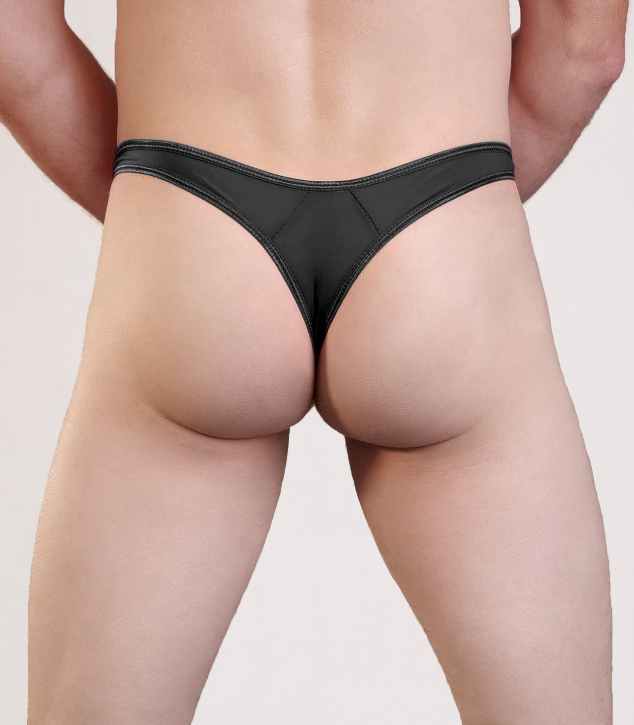 Love In Leather Mens Quick Release Lycra G-String S/M - - Jocks and G-Strings
