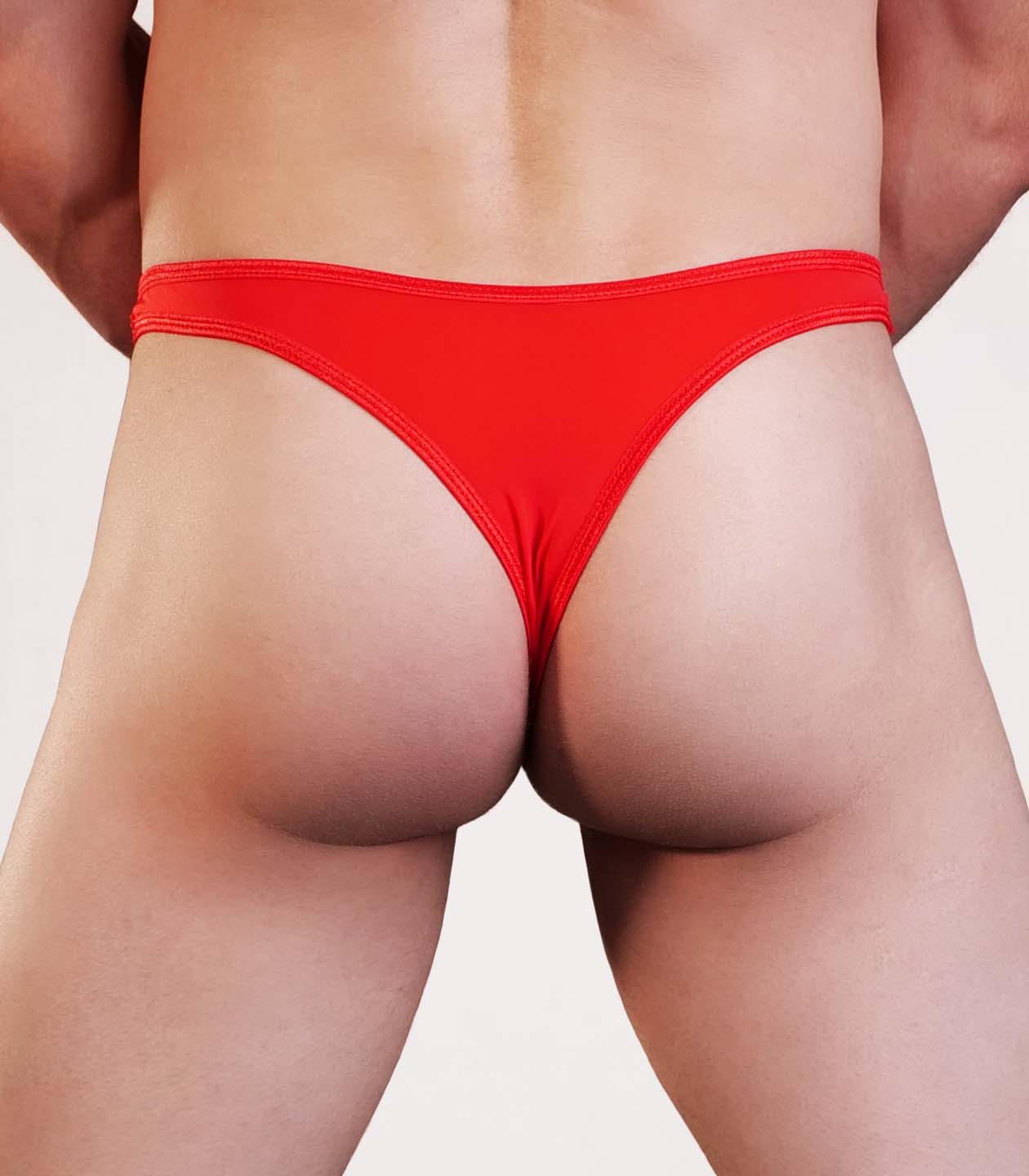 Love In Leather Plain Mens Lycra G-String L/XL - - Jocks and G-Strings