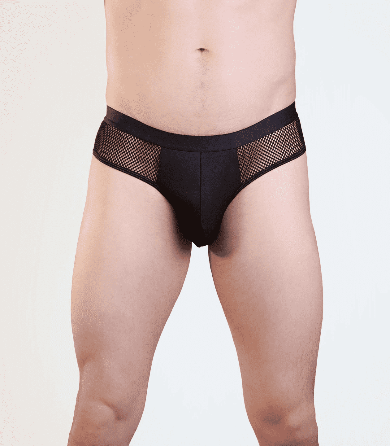 Love In Leather Mens Mesh Bumless Sexy Underwear - S M - Jocks and G-Strings