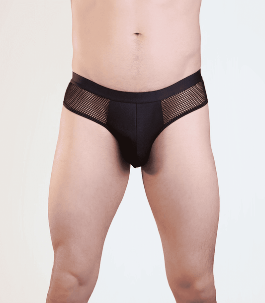 Love In Leather Mens Mesh Bumless Sexy Underwear - Jocks and G-Strings
