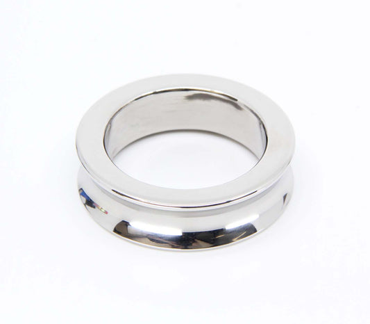 Love In Leather Stainless Steel Fat Boy Cock Ring - Steel Cock Rings