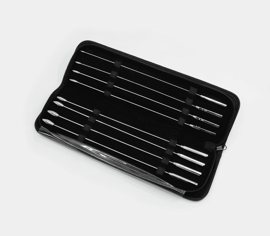 Love In Leather 8 Piece Rosebud Dilator Sounding Kit - Urethral Sounds