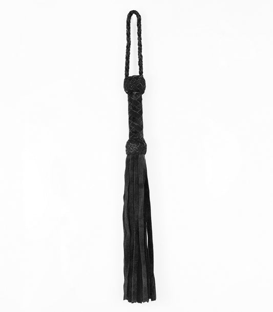 Love In Leather Long Suede Leather Flogger - Whips And Crops