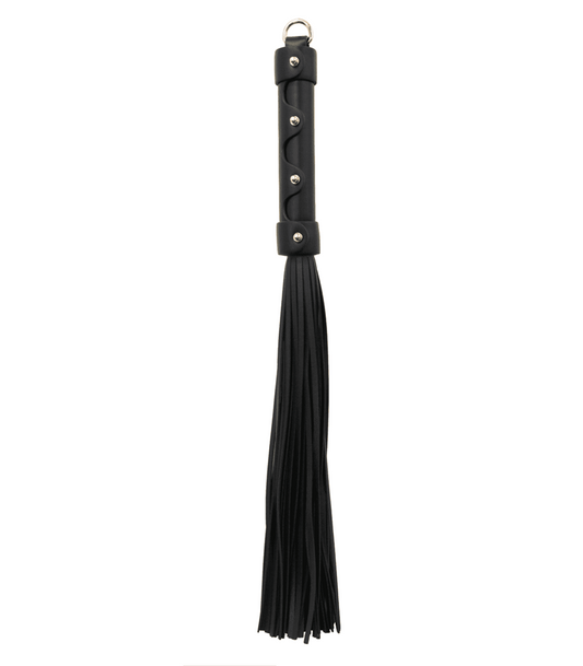 Love In Leather BDSM Flogger With Coloured Hardware - Whips And Crops