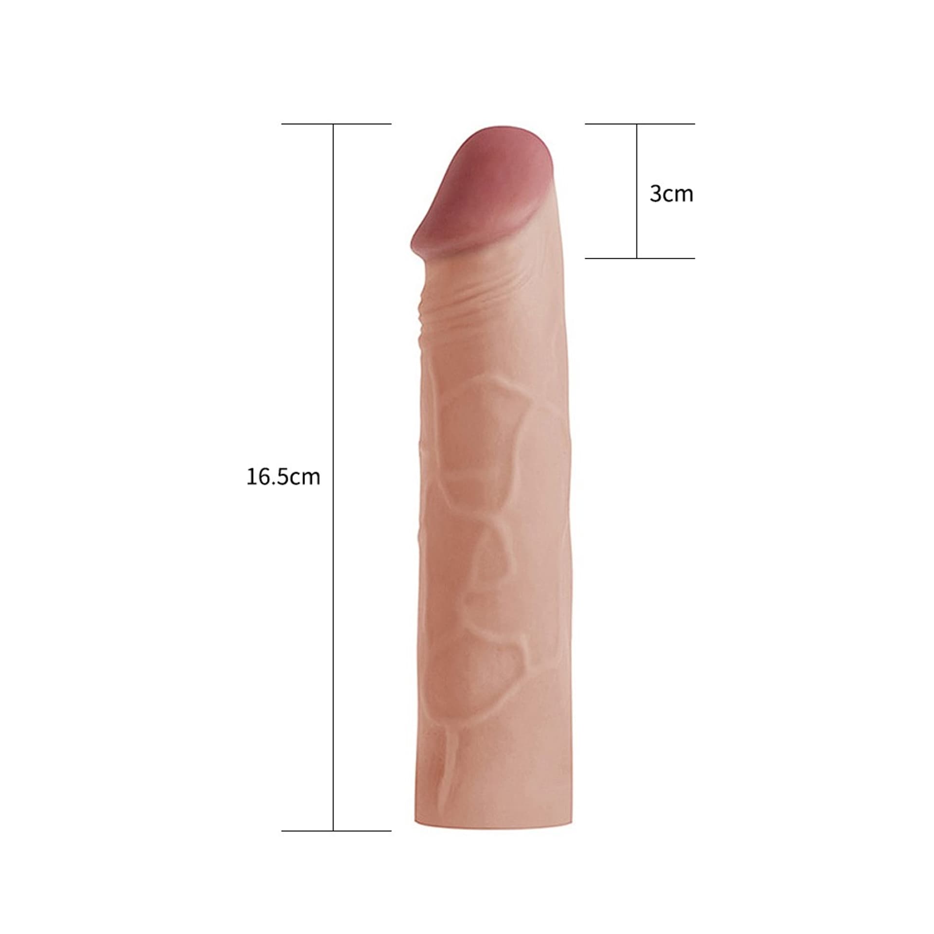 Lovetoy Pleasure X-Tender 1 Inches Penis Extension Sleeve - - Penis Sleeves and Extenders