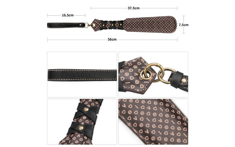 Lovetoy 23.5 Inches PU Leather Rebellion Reign Flogger