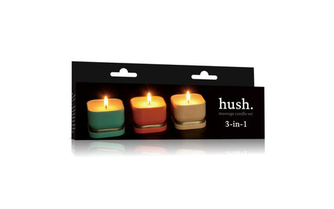 Lovetoy 3 Piece Adult Hush Massage Candle Set