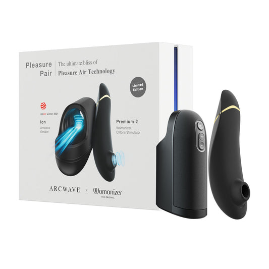 Pleasure Pair Arcwave Ion & Womanizer Premium 2 Stroker - Masturbators and Strokers
