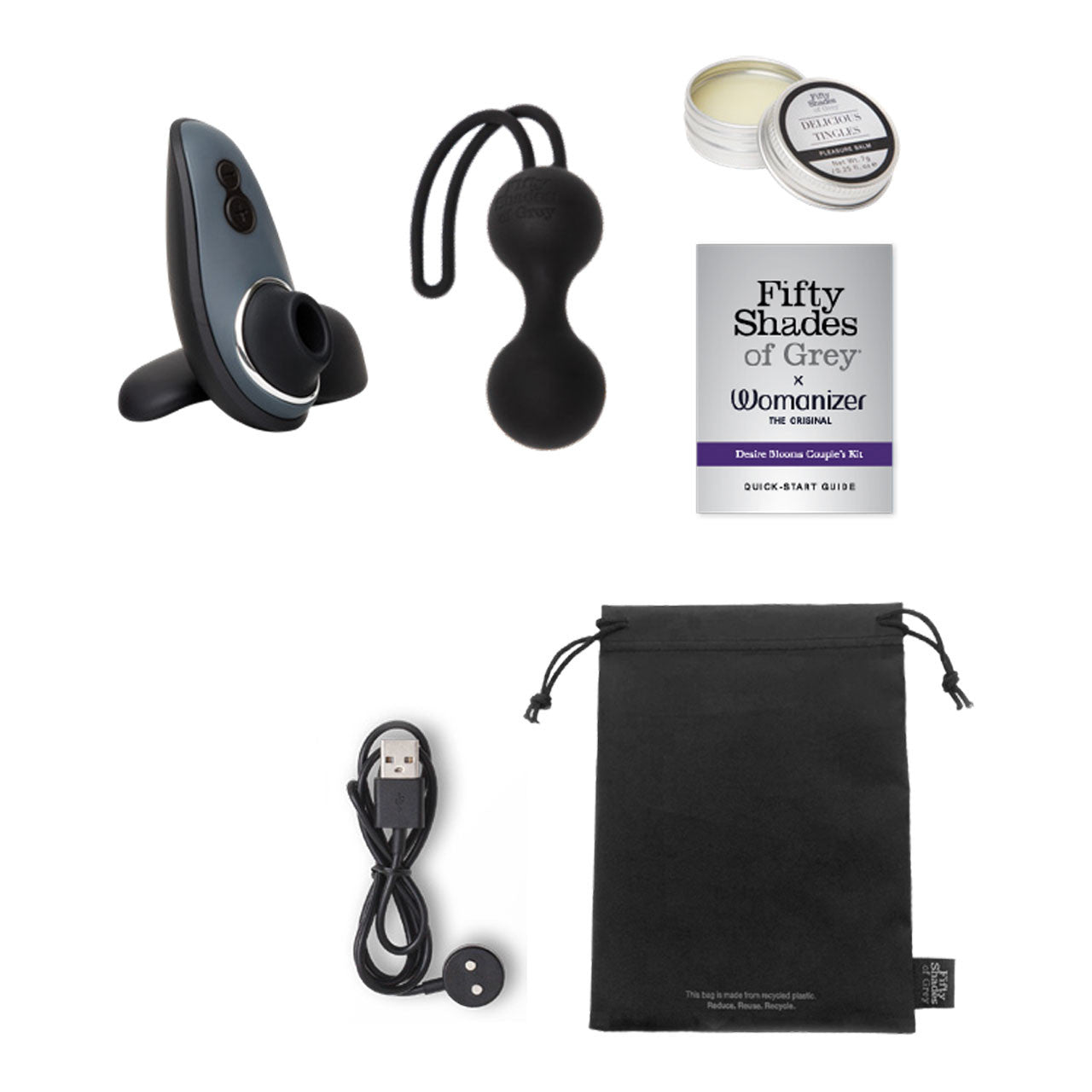 FSOG X Womanizer Liberty Desire Blooms Couple’s Kit - - Sex Kits