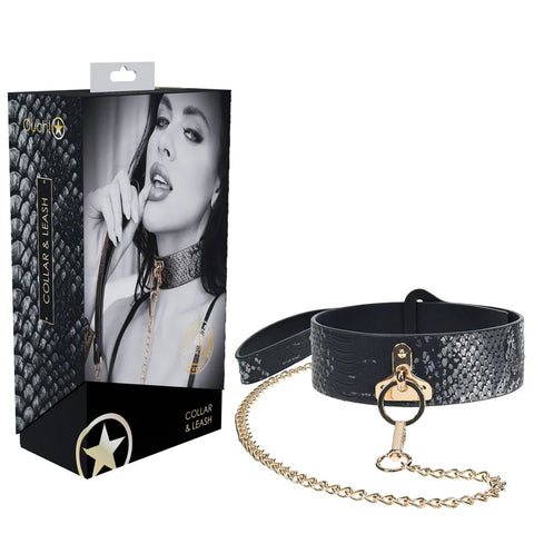 OUCH! FLORENCE BDSM Collar with Leash - Bondage Kits