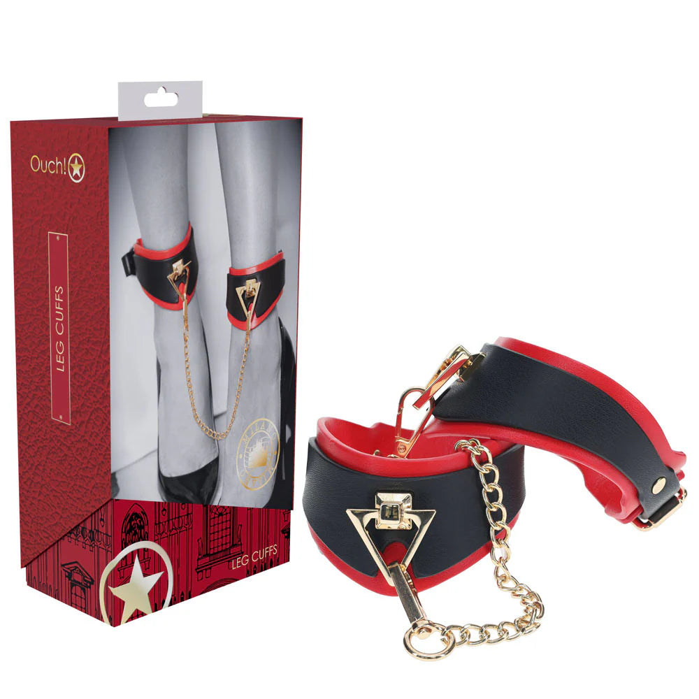 OUCH! MILAN Bondage Leg Cuffs - - Collars And Cuffs