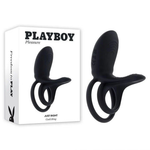 Playboy Pleasure JUST RIGHT Vibrating Cock Ring - Cock Rings
