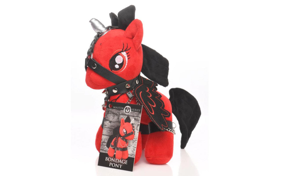 XR Brands Scarlet Chainheart Bondage Pony - - Party Gifts and Novelties