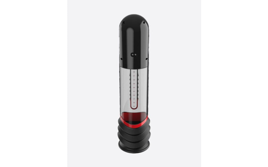ISP90 Curve Infrared Automatic LCD Penis Pump Red - Penis Pumps And Stretchers