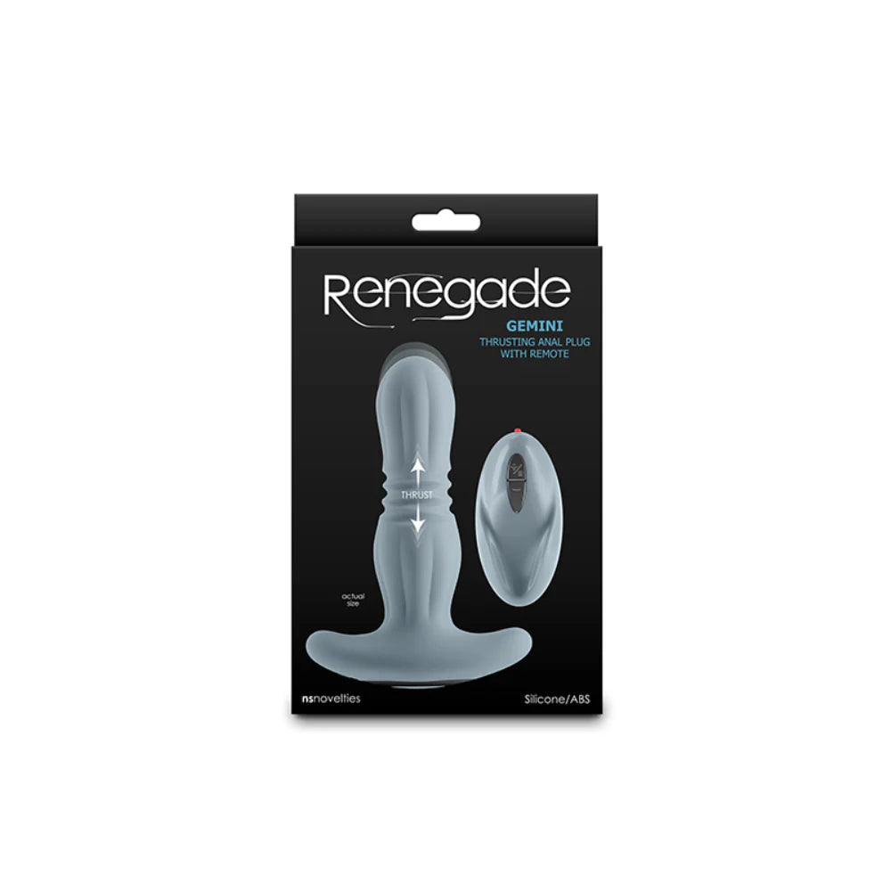 Renegade Gemini Vibrating Butt Plug with Remote - - Butt Plugs