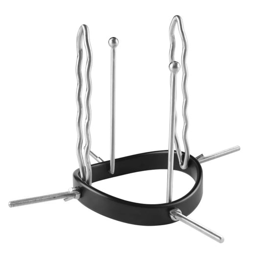 Resin and Stainless Steel Anal Spreader Dilator - Steel Sex Toys