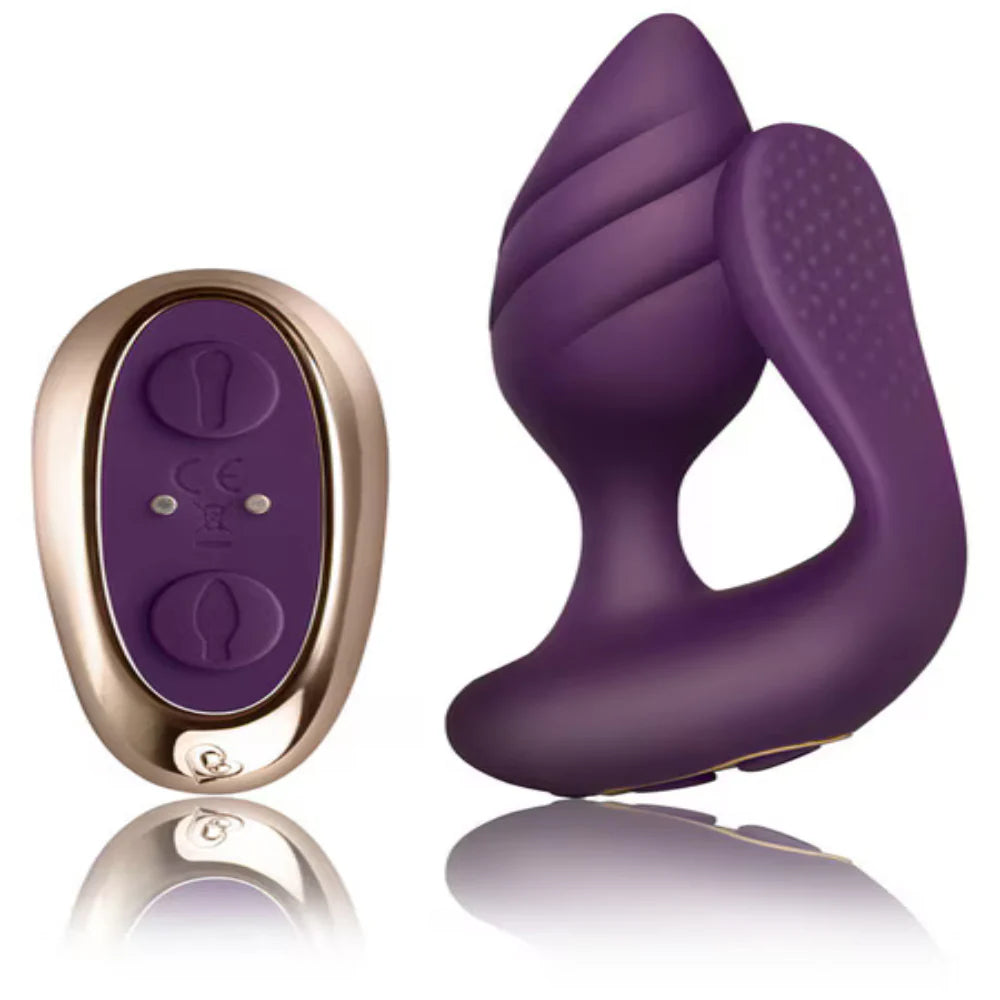 Rocks Off Cocktail Double Stimulation Butt Plug - - Butt Plugs