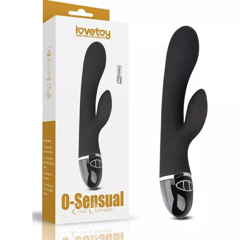 Lovetoy O Sensual Silicone Rechargeable Rabbit Vibrator - - Realistic Dildos