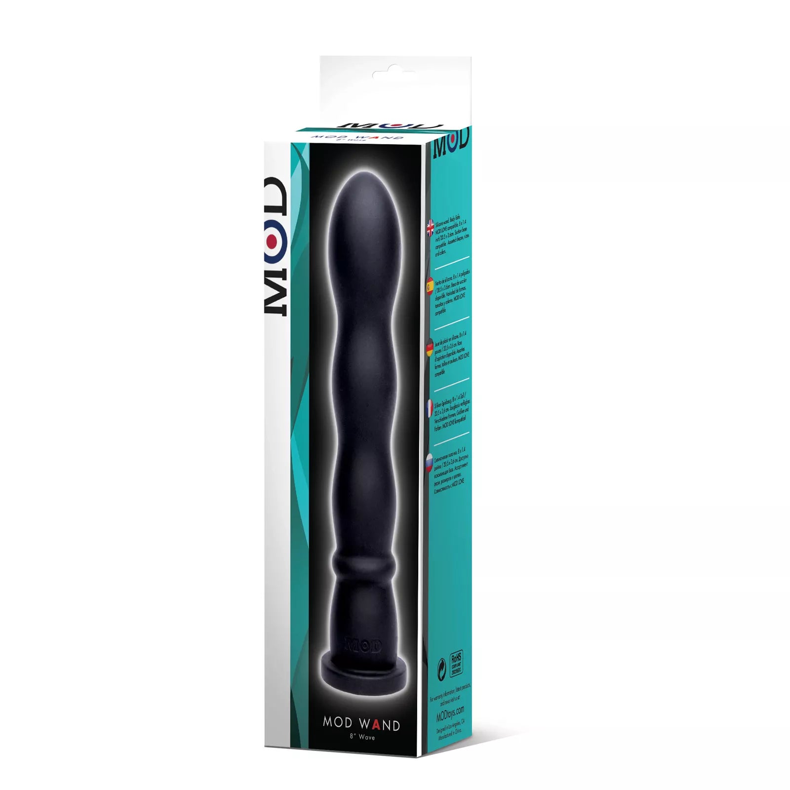 MOD Silicone Wand Wave Black - - Body Wands