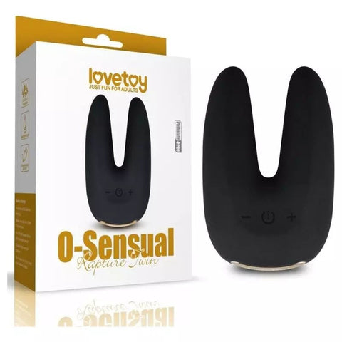 Lovetoy O Sensual Rapture Dual Motor Clit Massager Vibrator - Clit Ticklers and Pulsators