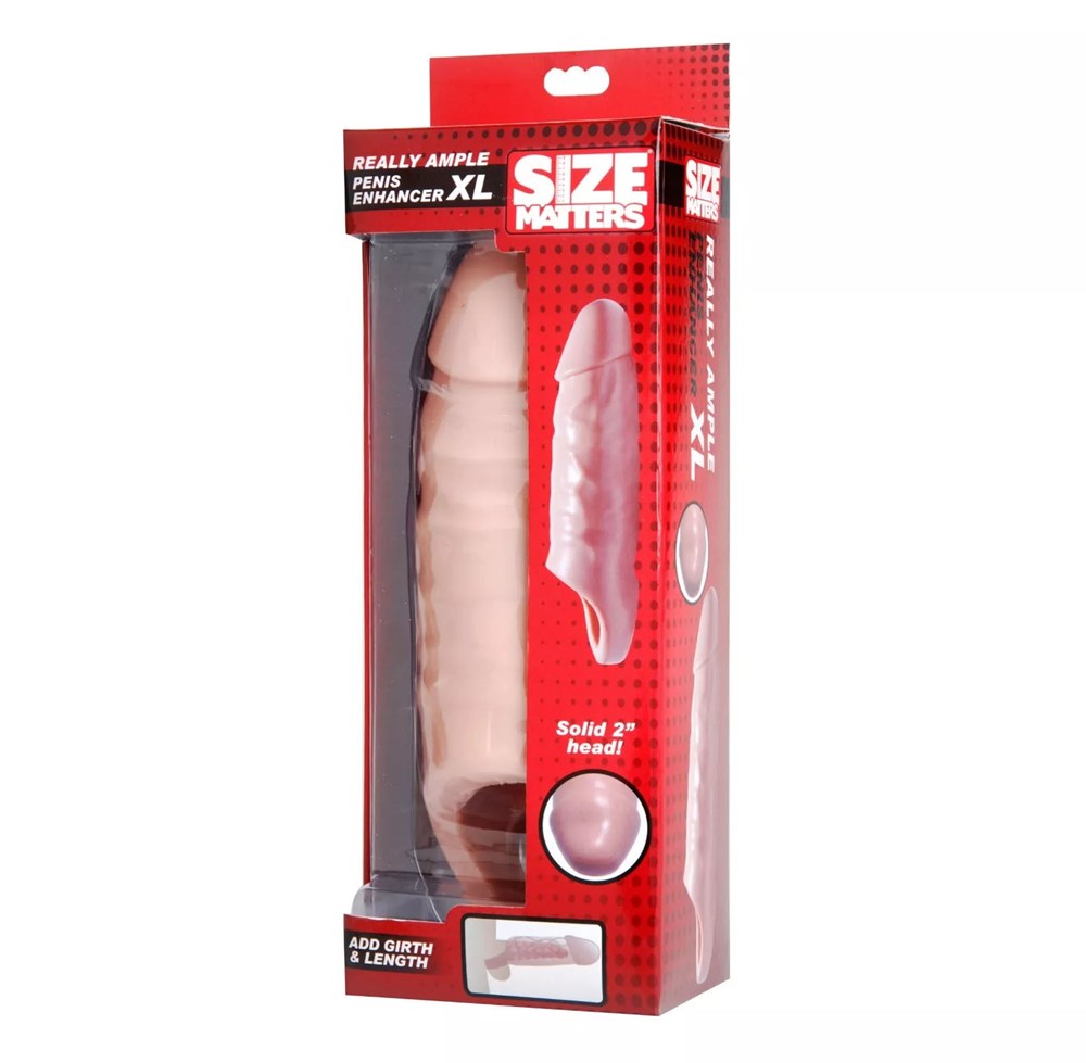 Size Matters Really Ample Penis Enhancer Sheath XL - - Pumps, Extenders and Sleeves