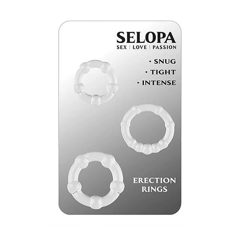 Selopa Intimate Pleasure Enhancers - Customizable Erection Rings - Cock Rings