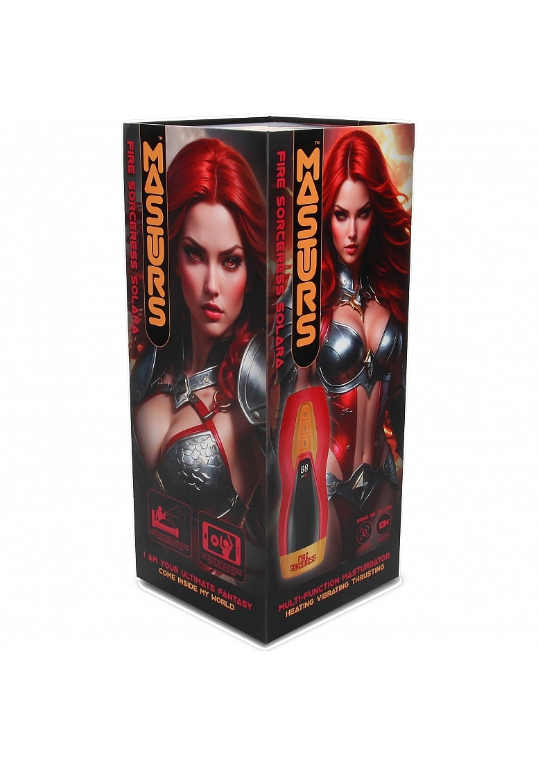 Shots Masturs Solara Fire Sorceress Automatic Masturbator - - Masturbators and Strokers