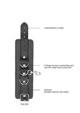 Shots Bonded Leather Hogtie With Hand and Ankle Cuffs - Cuffs And Restraints