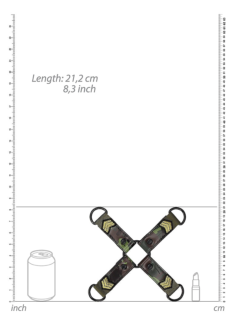Shots Toys Army Theme Bondage Hogtie Connector - - Cuffs And Restraints