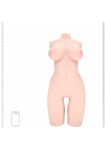 XKIN Bodyforms Lyla Rose Lifelike Torso Masturbator by Shots