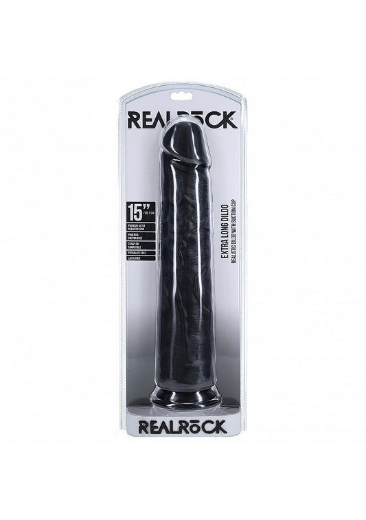 Realrock Extra Large No Balls Realistic Skin Dildo 38cm - Realistic Dildos