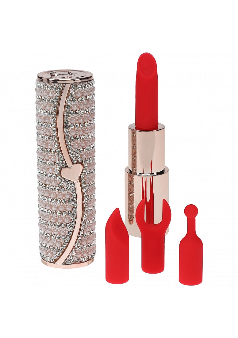 Shots Loveline Candy 10 Functions Lipstick Vibrator - Pink - Personal Massagers