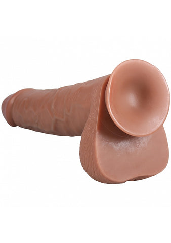 Realrock Extra Large Straight D/ildo with Balls 35.5cm - Realistic Dildos