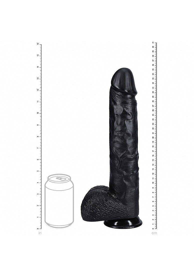 Realrock Extra Large Straight D/ildo with Balls 35.5cm - - Realistic Dildos